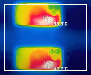 아이폰 15 프로, 프로맥스 와 아이폰14 발열 테스트 1차,2차,3차 실험사진