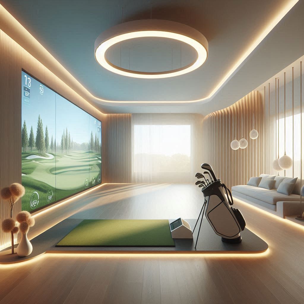 스크린골프장 배경