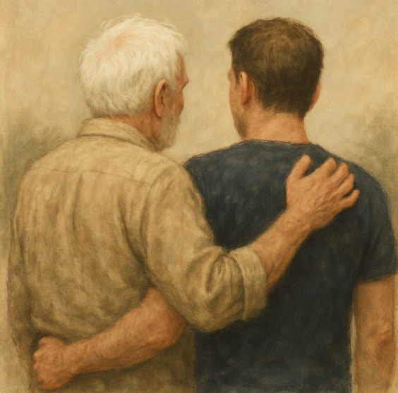 지브리 부자 관련 사진