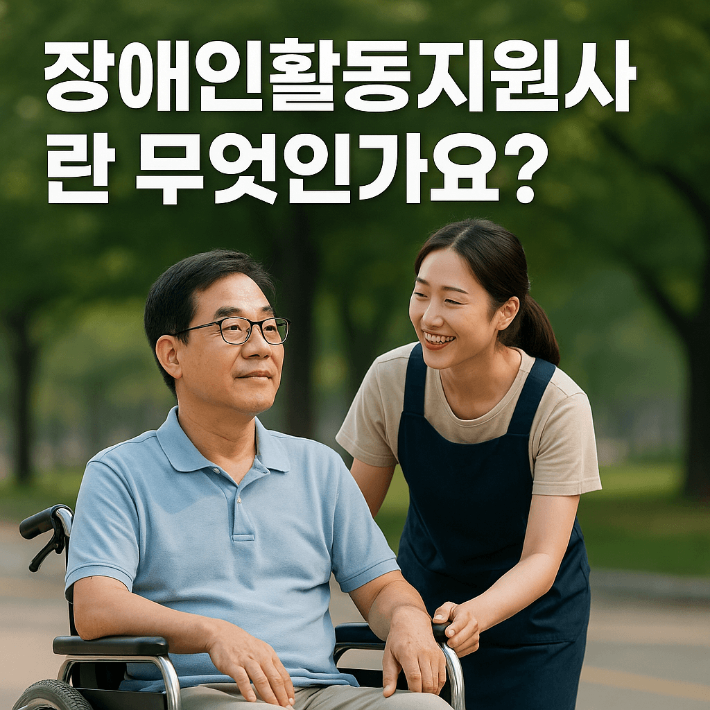 장애인활동지원사란
