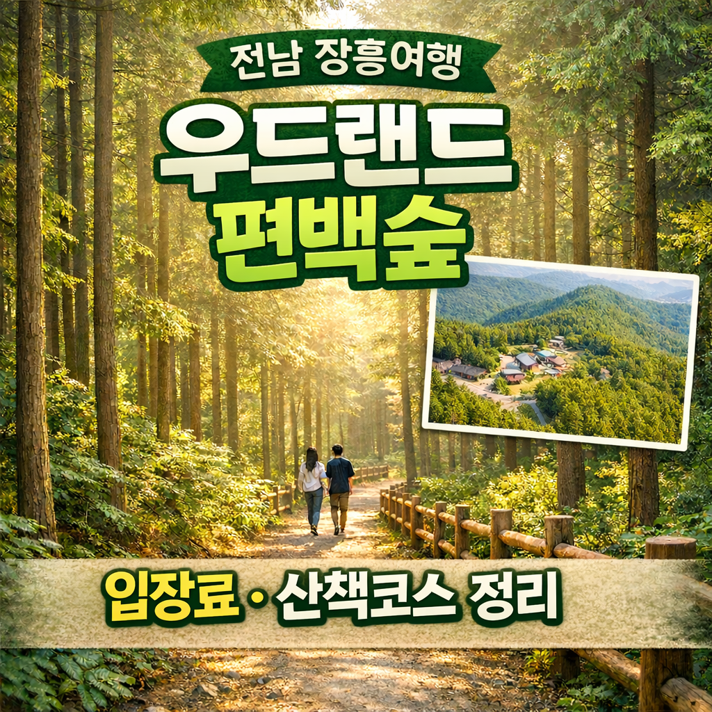 전남 장흥 우드랜드 편백숲, 모르면 아쉬운 힐링 여행지 (+입장료 총정리)