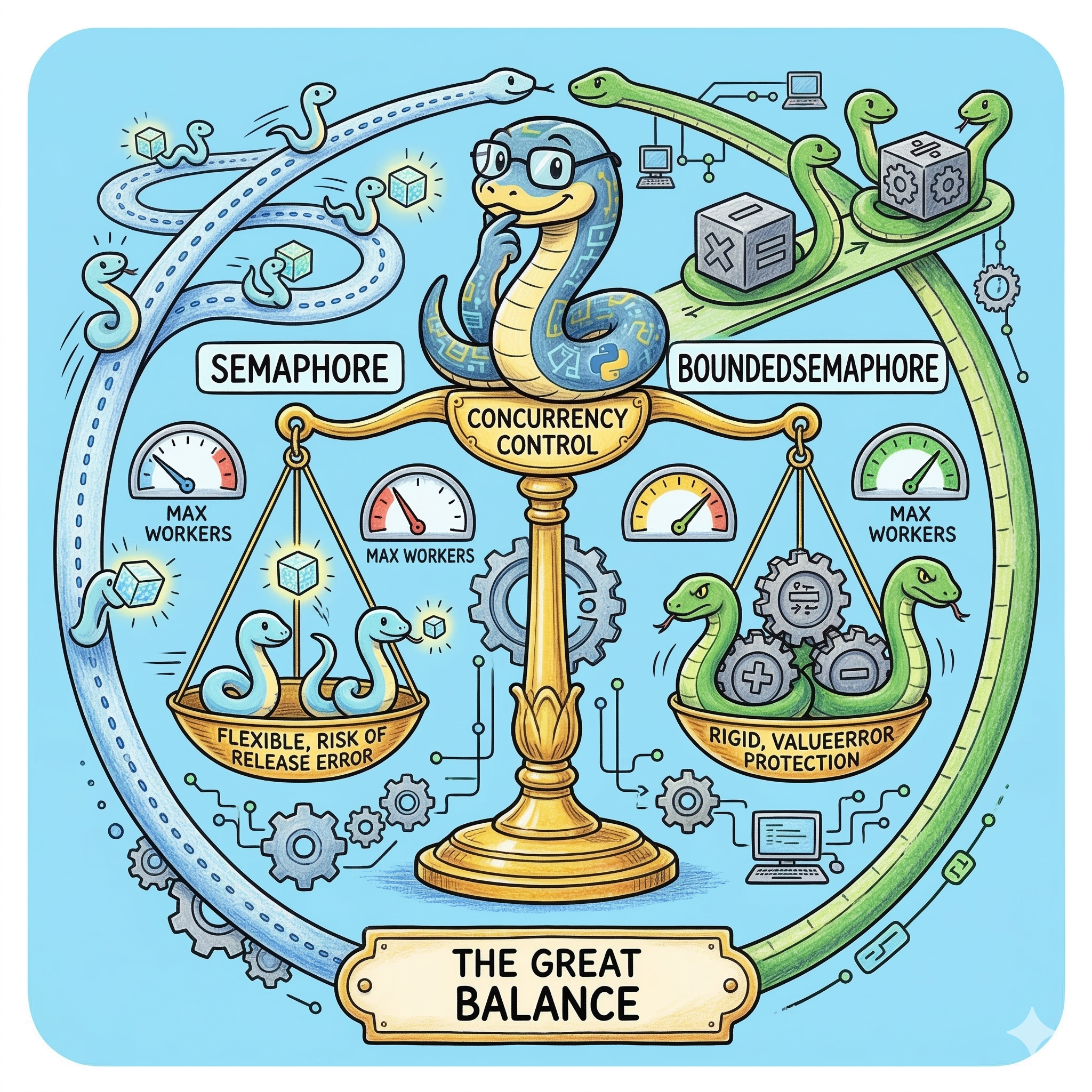 Semaphore와 BoundedSemaphore