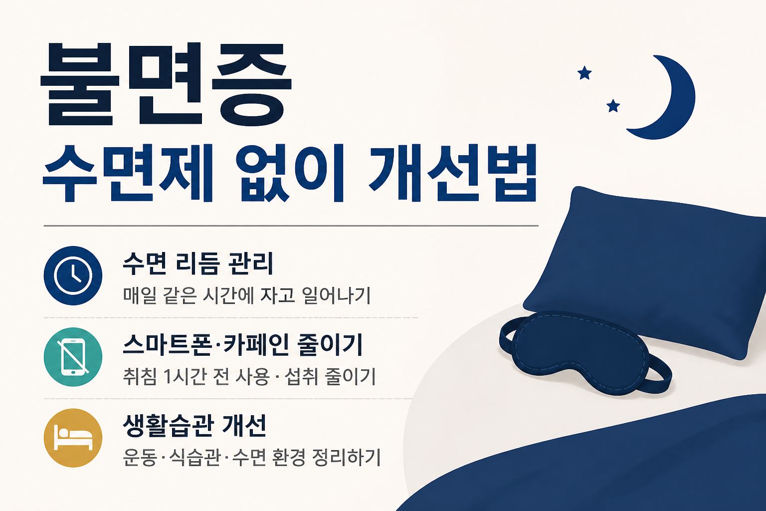 불면증 수면제 없이 개선법 - 사진 -