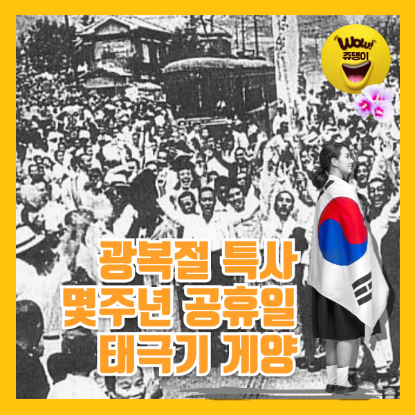 광복절 행사 몇주년 공휴일 태극기게양 광복절 특사 특별사면