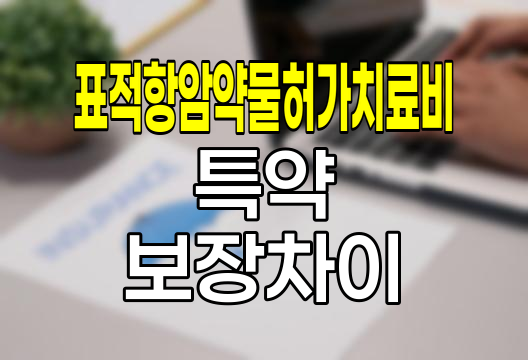 표적항암약물허가치료비 특약의 급여&middot;비급여 보장 차이