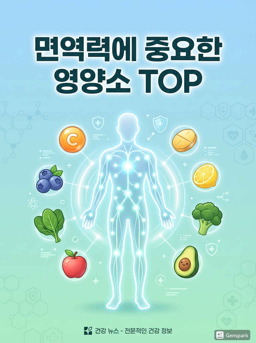 면역력에 중요한 영양소 TOP 정리 무엇을 챙겨야 몸이 흔들리지 않을까?