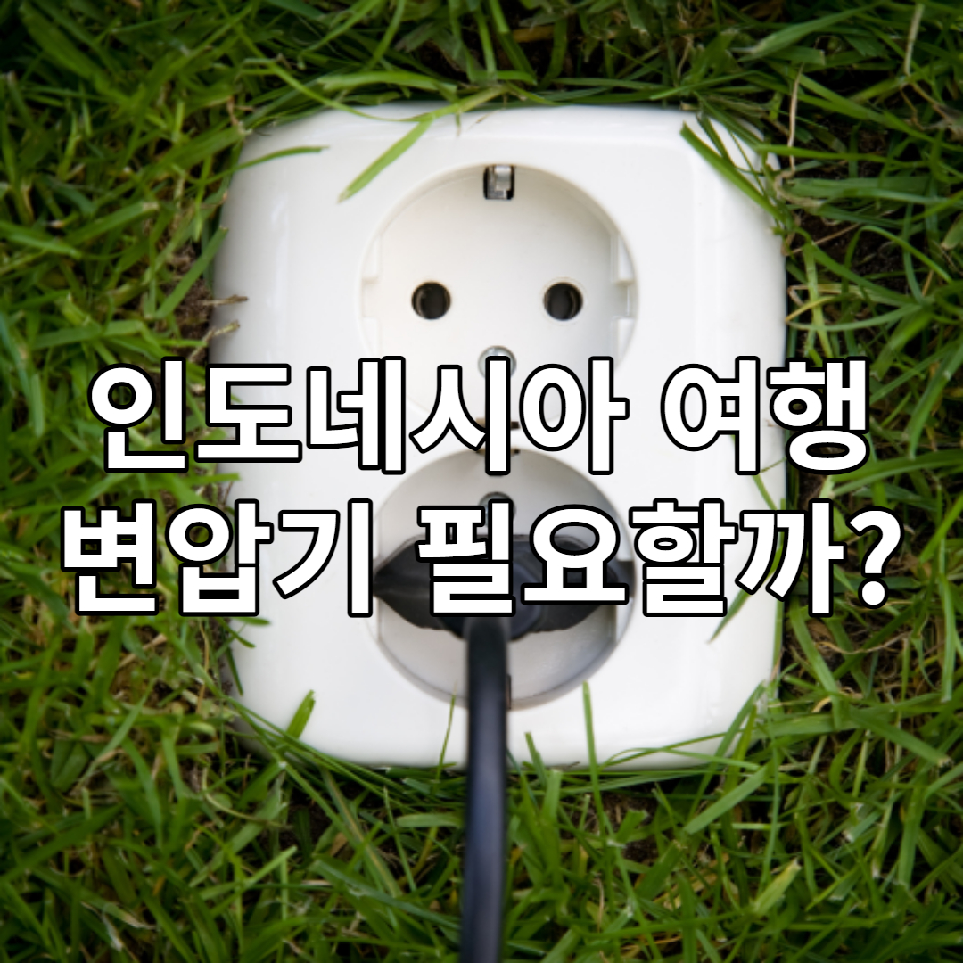 인도네시아 여행 220V 변압기