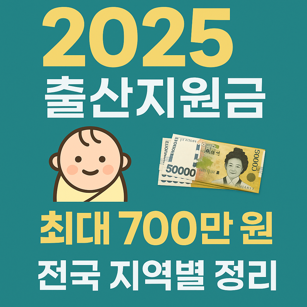 2025년 출산지원금 총정리 첫째, 둘째, 셋째 전국 지역별 혜택 비교