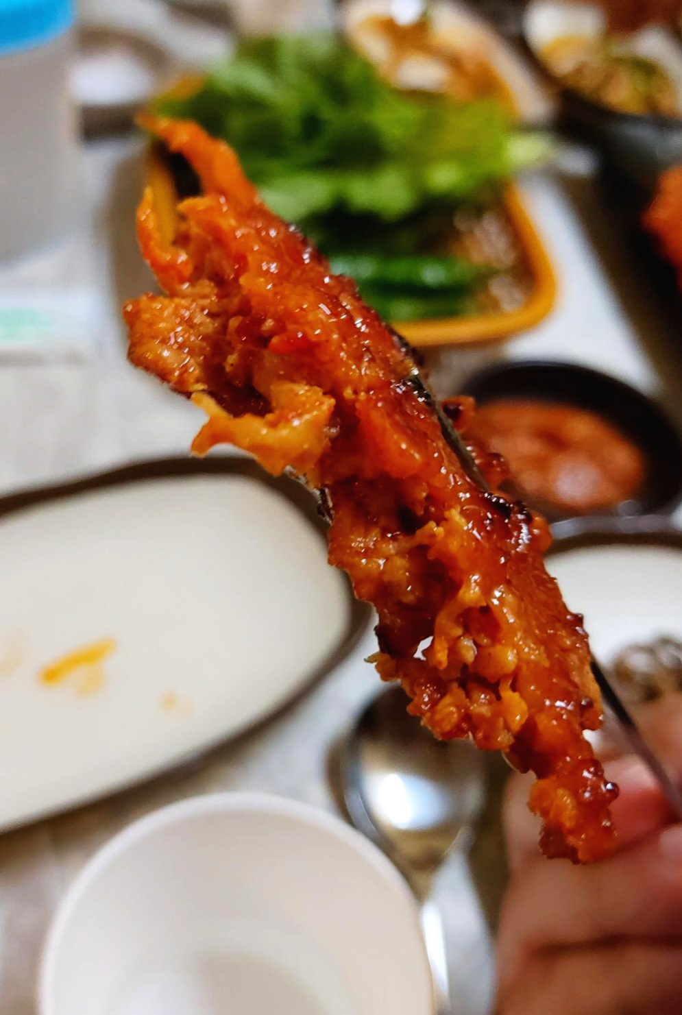 경북 청송군 서울여관식당 닭떡갈비