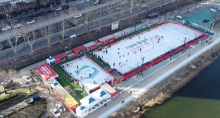 대구 신천, 팔거천 야외 스케이트장 소개