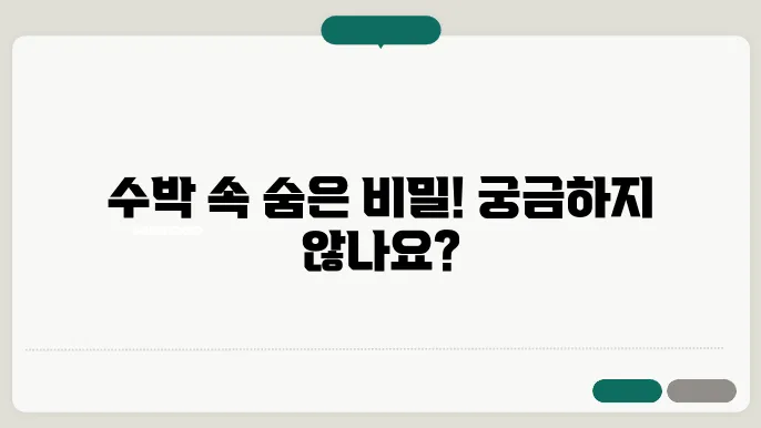 수박 성분