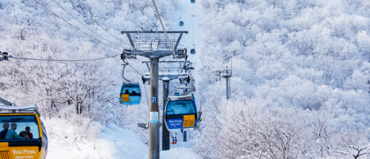 겨울에 타는 발왕산 케이블카