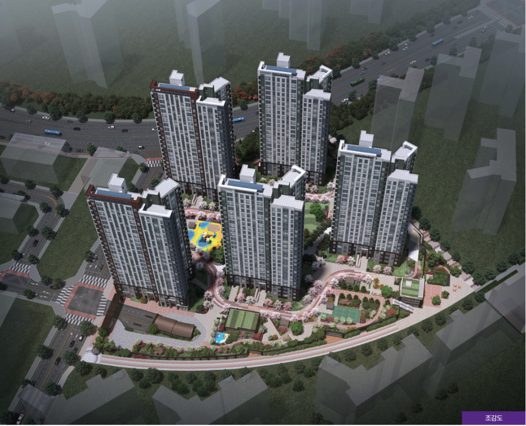 평텍 고덕 A46블록 금성백조예미지 - 조감도