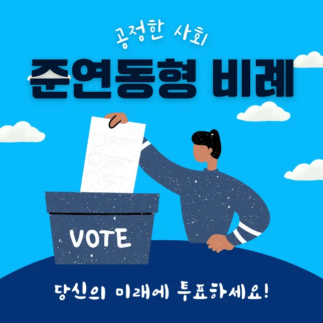 비례 국회의원 선거 방식 준연동형 비례대표제