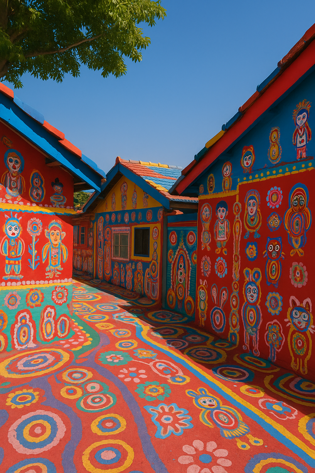 레인보우 빌리지 &mdash; 예술로 다시 태어난 마을