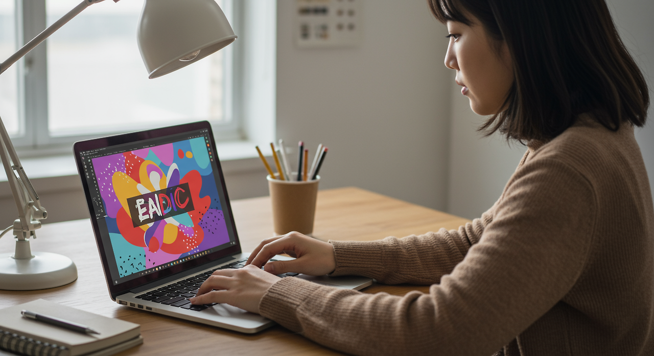 노트북 보는 사람