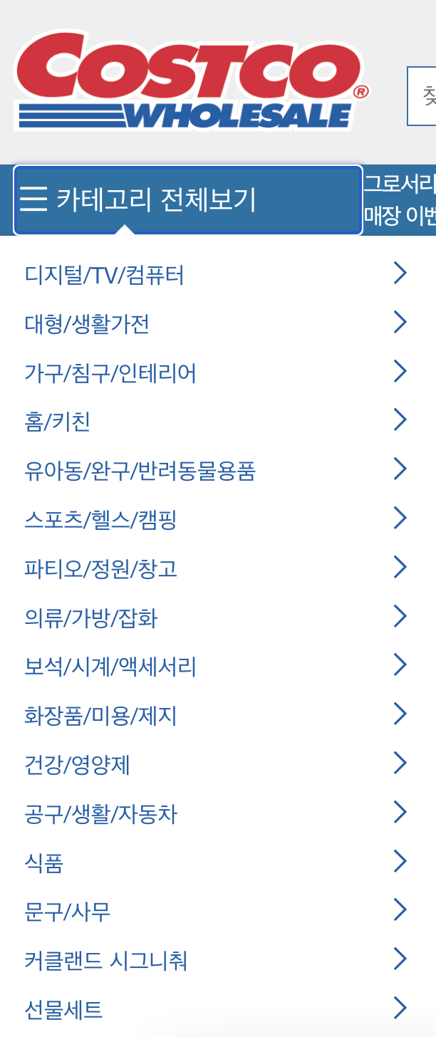 코스트코 카테고리 2