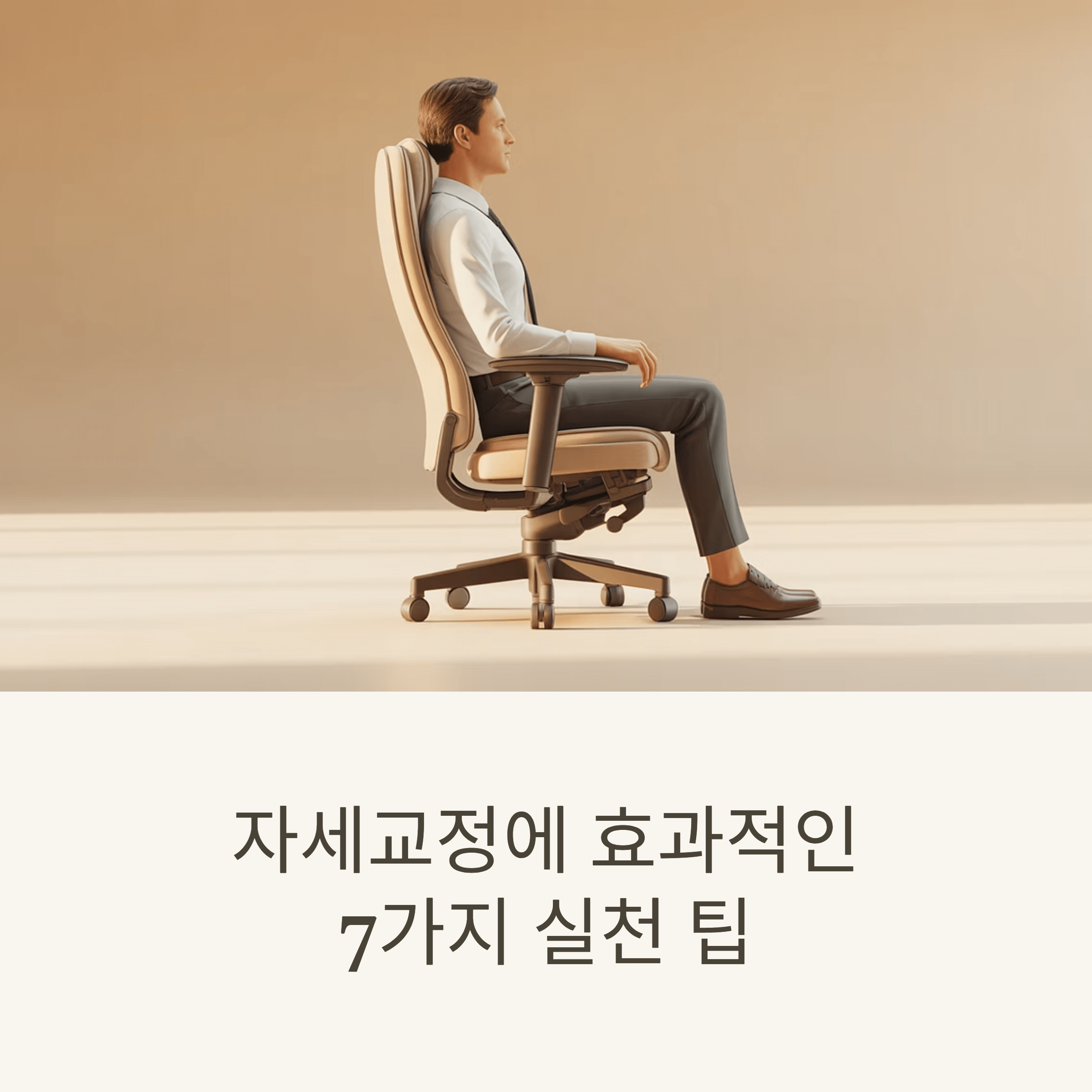 자세교정에 효과적인 7가지 실천 팁