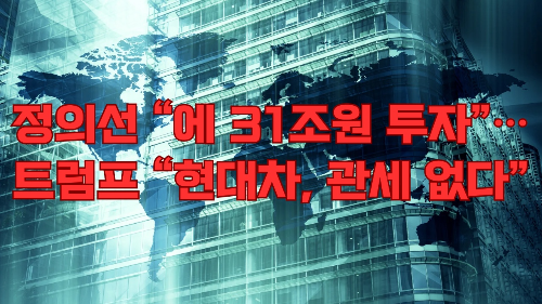 정의선 “美에 31조원 투자”…트럼프 “현대차, 관세 없다”