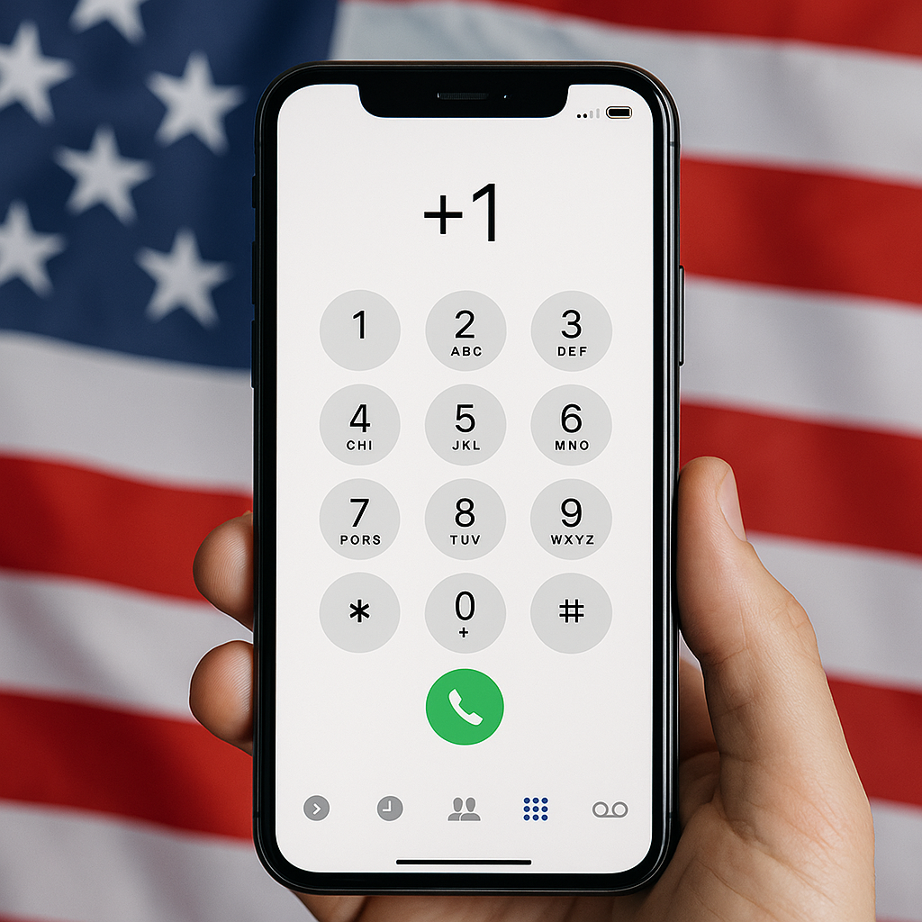 국가번호 1 미국 전화 거는 방법