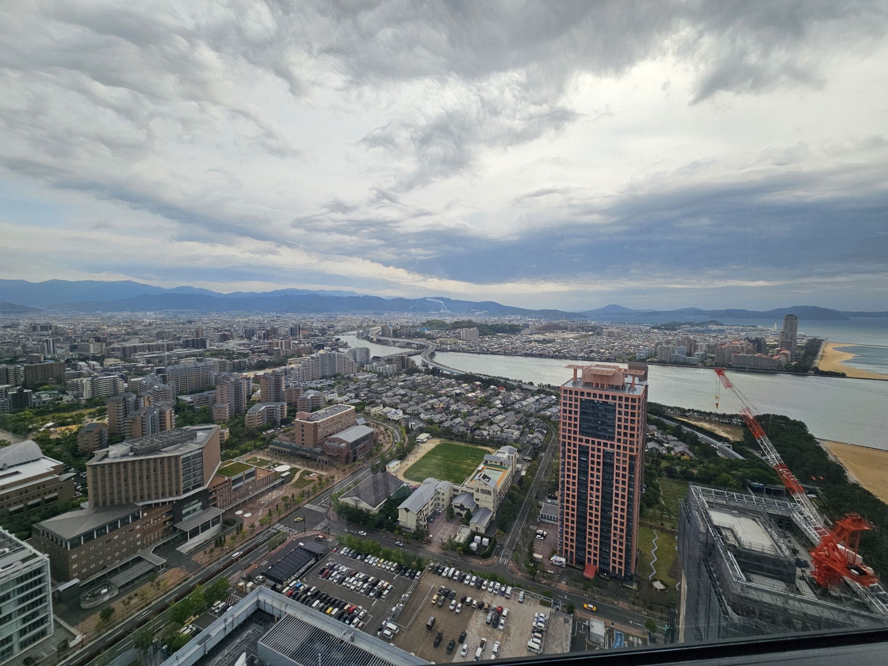 후쿠오카 타워에서 바라본 후쿠오카의 아름다운 전경