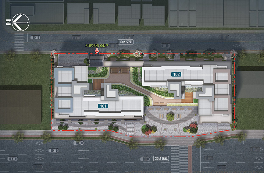 오산세교 하우스토리 더센트럴 단지조감도