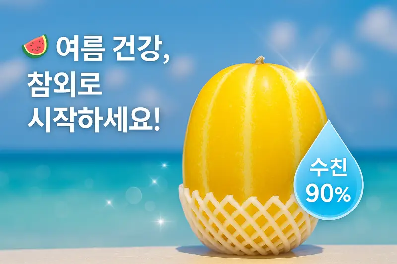 여름 피로회복, 참외 한 개면 충분한 이유