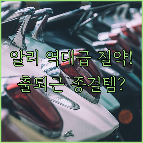 당신의 출퇴근을 바꿀 알리 전동 스쿠..