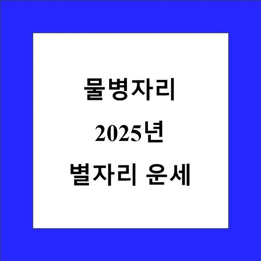 물병자리 2025년 별자리 운세 제목 상자