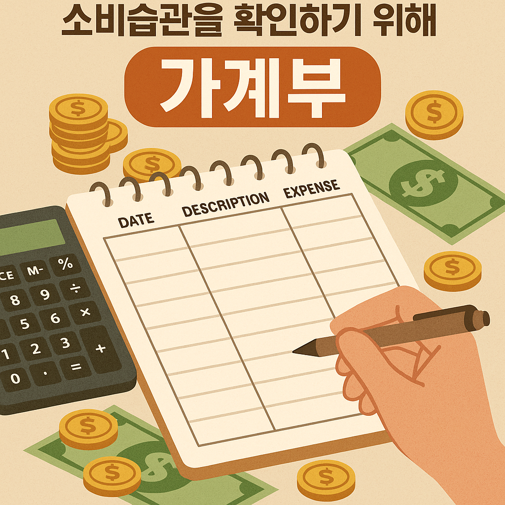 소비습관을 확인하기 위해 쓰는 가계부