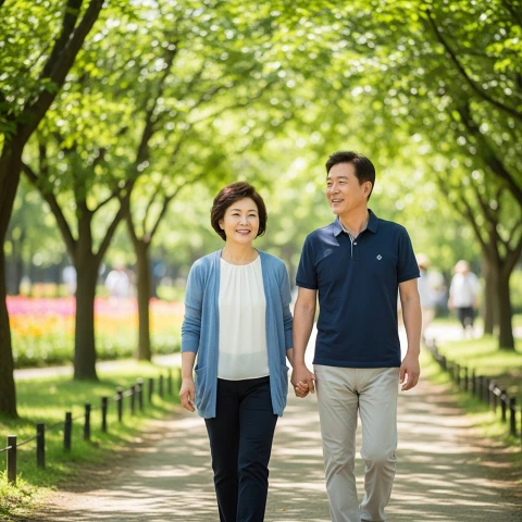 꾸준한 걷기 습관이 건강수명 연장에 큰 도움이 됩니다