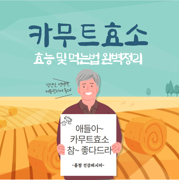 카무트효소 효능 및 먹는법 완벽정리