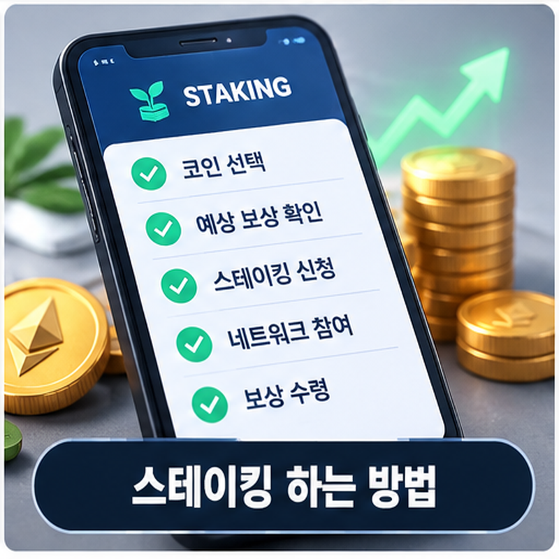 코인 스테이킹 하는 방법과 확인 순서