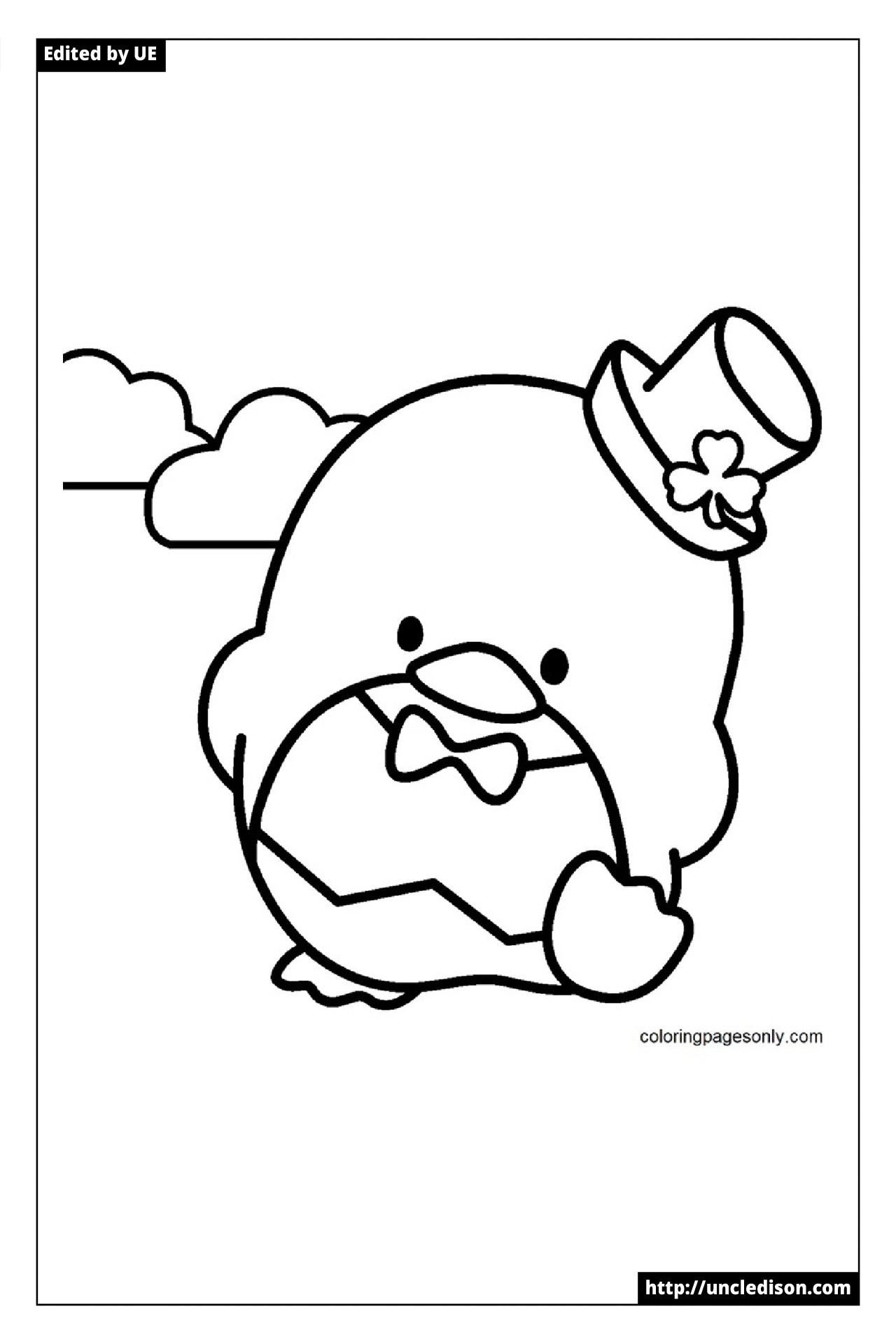 턱시도쌤 색칠공부 산리오 도안