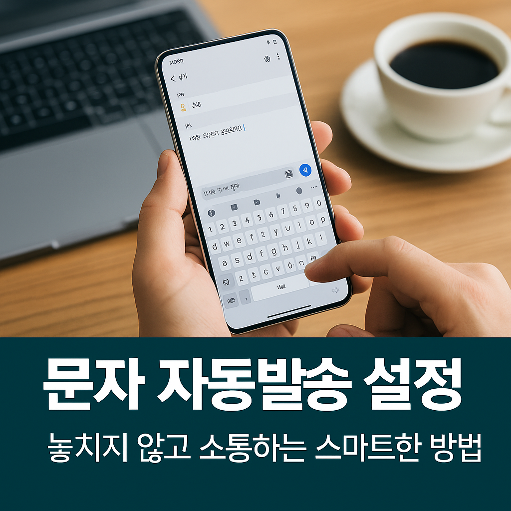 문자 자동발송 설정 - 놓치지 않고 소통하는 스마트한 방법