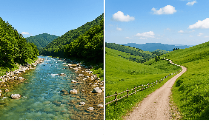인제 내린천, 평창 대관령