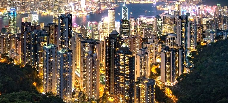 보석처럼 빚나는 홍콩야경