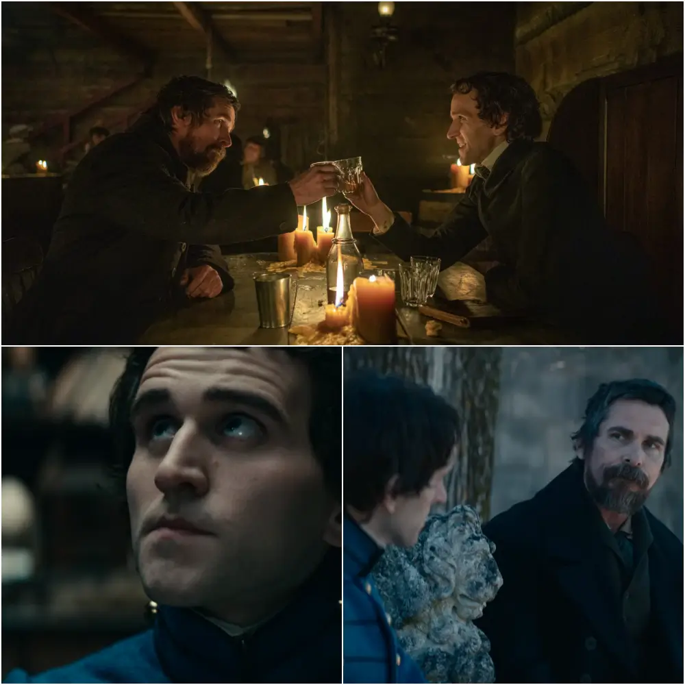 영화 페일 블루 아이에서 수사를 공조하는 랜더와 포