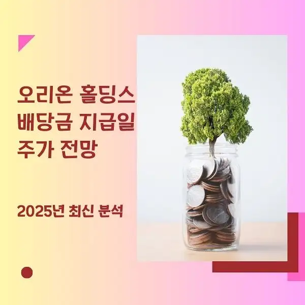 오리온 홀딩스 배당금 지급일