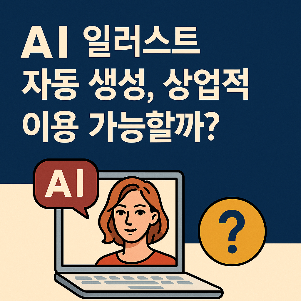 AI 일러스트 자동 생성, 상업적 이용 가능할까