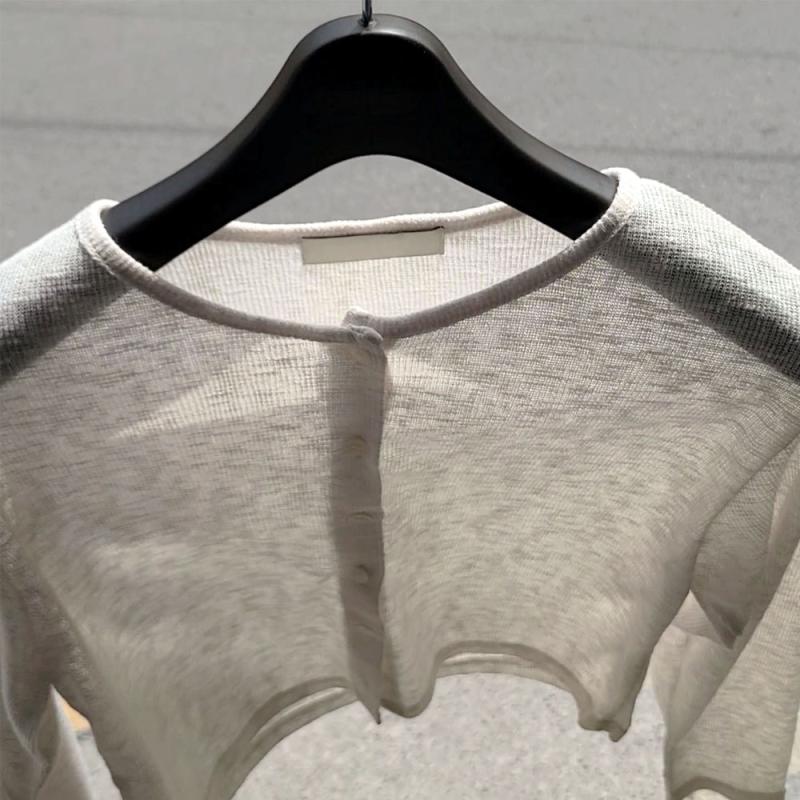 린넨가디건 크롭 여성 여름가디건