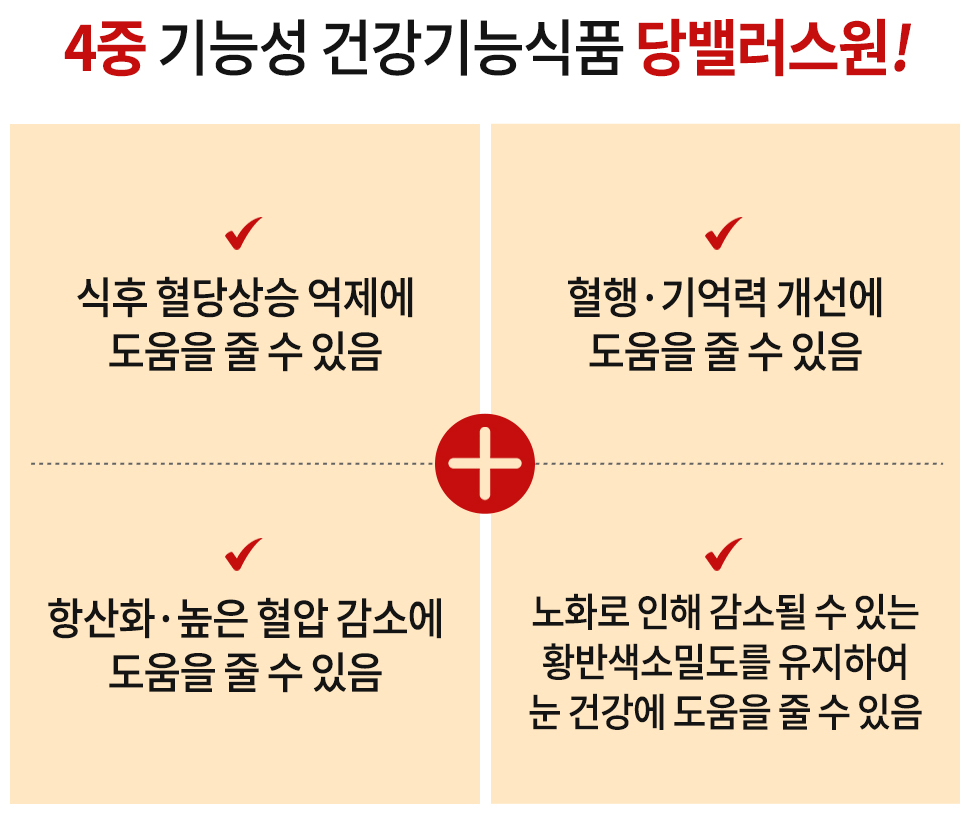 당밸런스원-효능-4가지