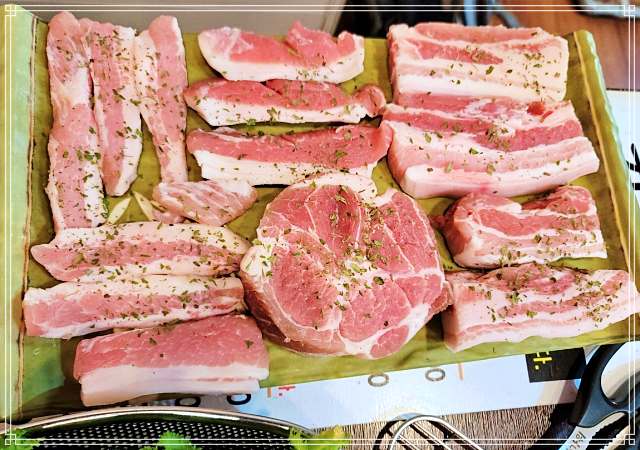 창원 도계동 맛집 엄마가 기른 13가지 무한리필 쌈 채소, 통삼겹살