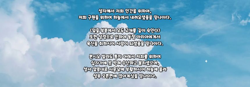 가톨릭 니케아 콘스탄티노폴리스 신경