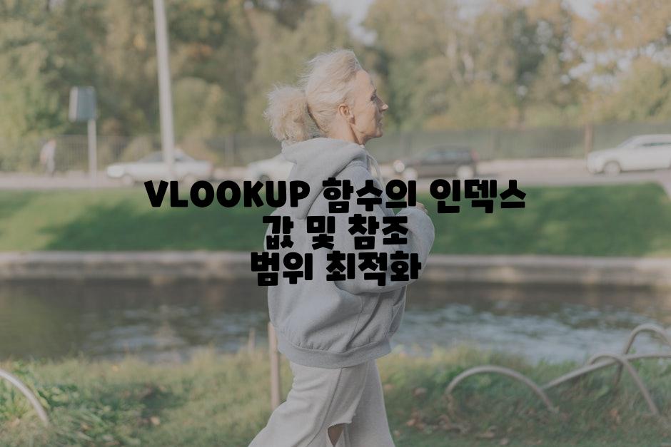 VLOOKUP 함수의 인덱스 값 및 참조 범위 최적화