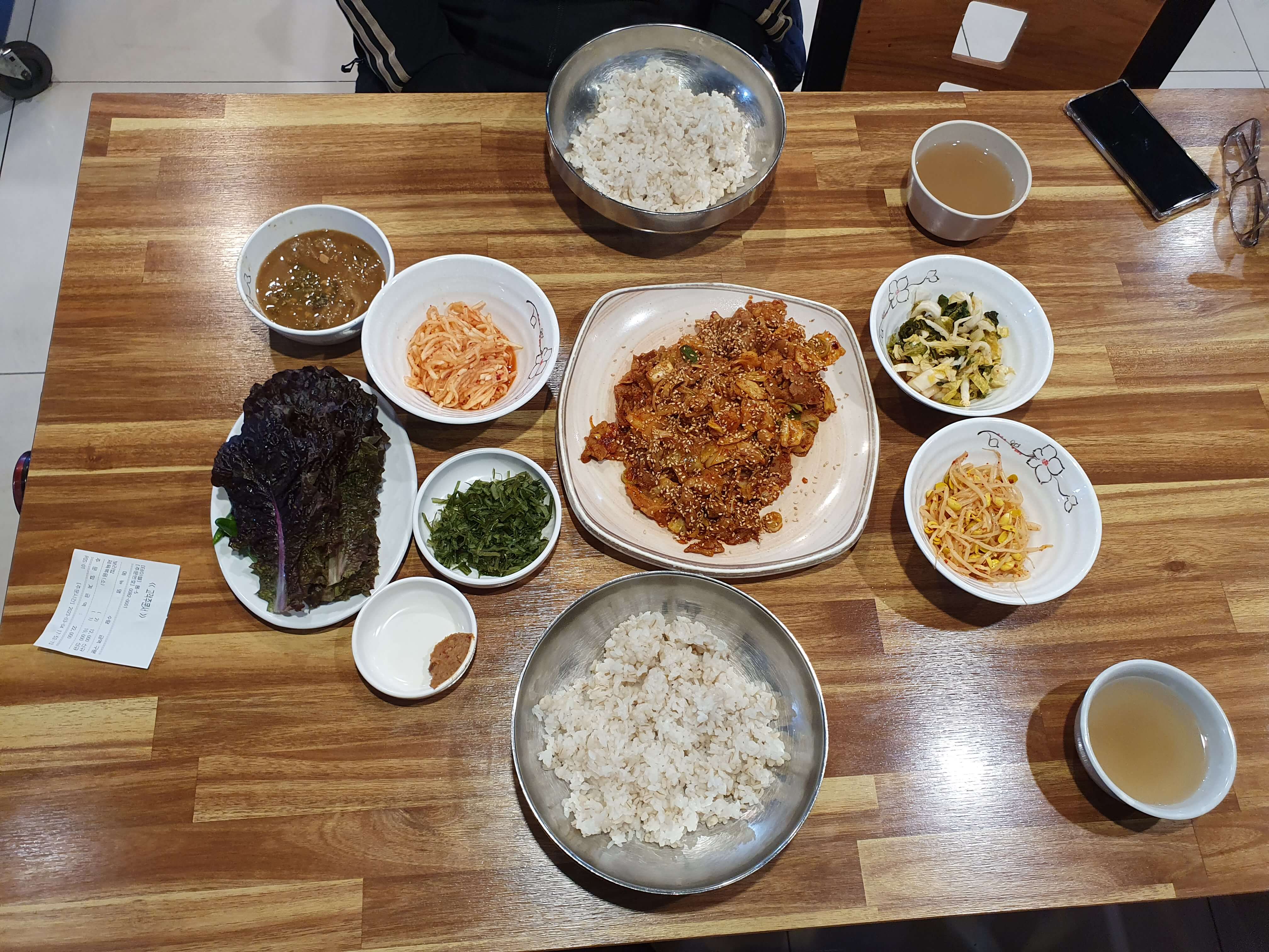 초읍동(어린이대공원) 삼광보리밥-주문 메뉴(보리밥-6,000원, 제육볶음 소-10,000원)