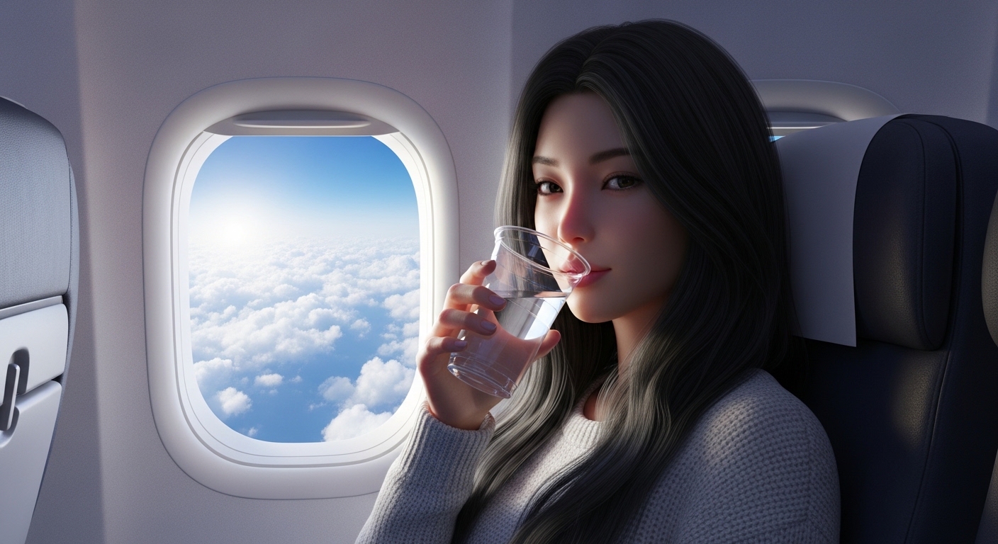 비행 중 어지러움과 시야 흐림의 원인