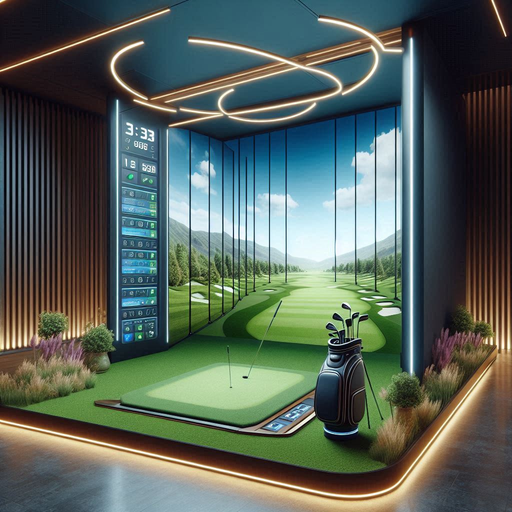 스크린골프장 배경