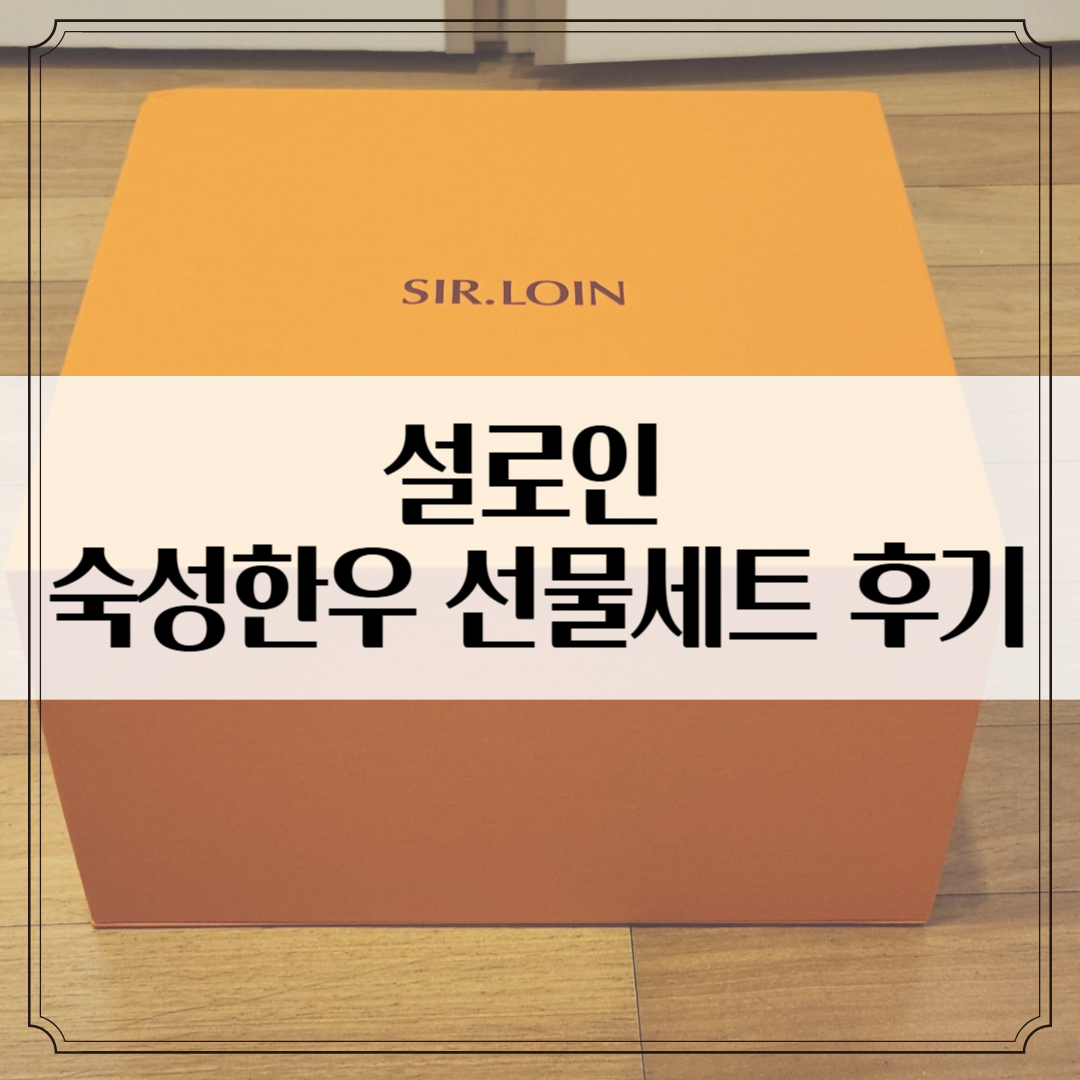 설로인 숙성한우 선물세트 솔직 후기 (언박싱부터 시식까지)