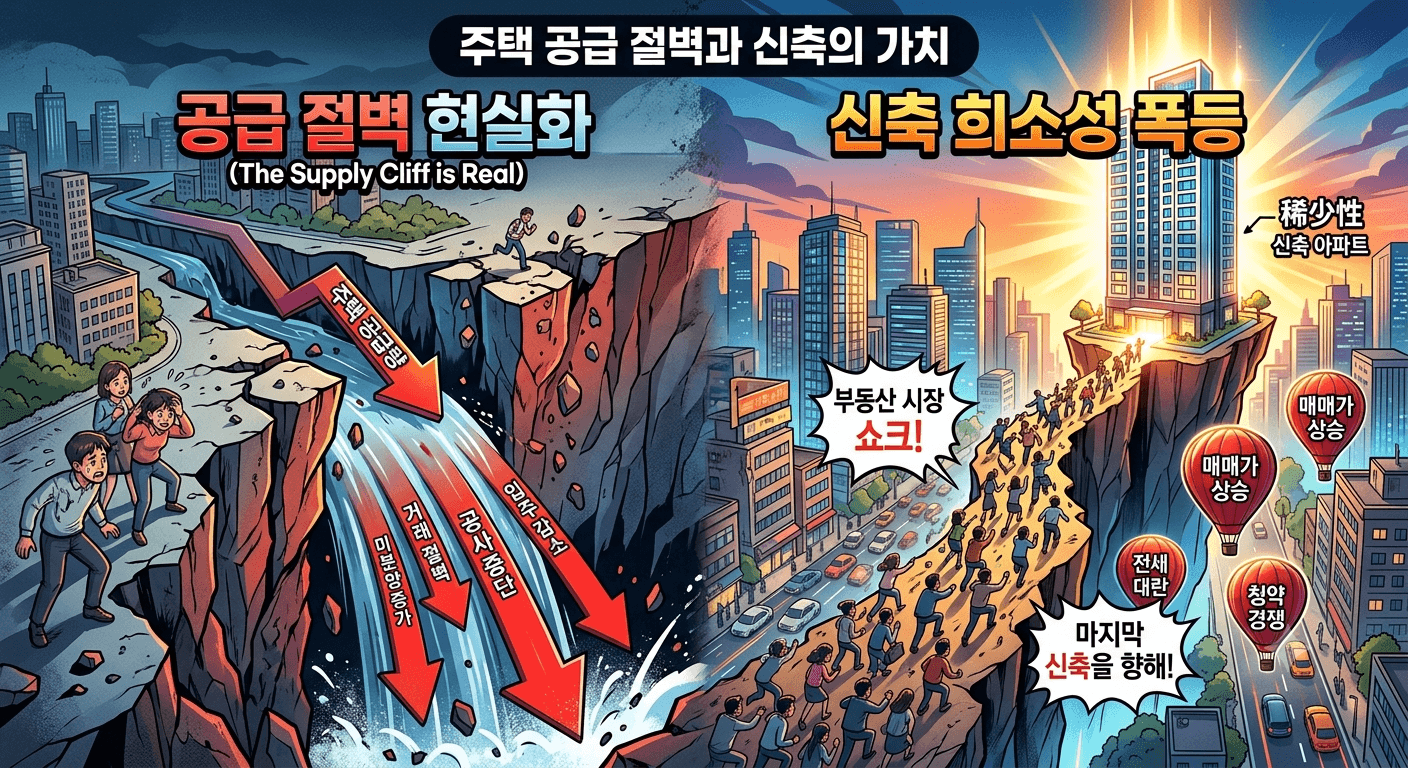 '공급 절벽'의 현실화와 신축 희소성